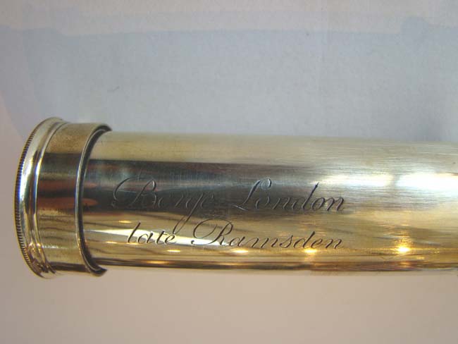 An early 19th century three-draw tlescope by Matthew Berge circa 1800-1805 — image 2